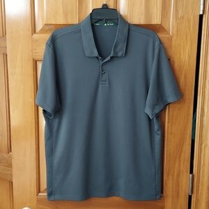 - Tek Gear Men's Dark Gray Polo Shirt with Ribbed Collar, Size XL, Like New